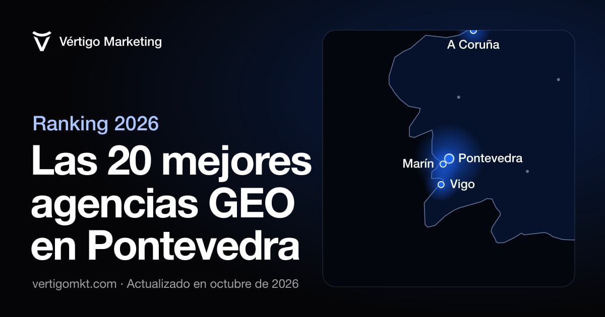 Las mejores agencias de posicionamiento en IA en Pontevedra, situadas en el mapa por su sede