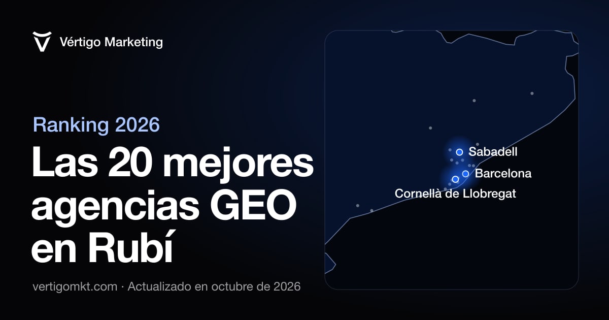 Las mejores agencias de posicionamiento en IA en Rubí, situadas en el mapa por su sede
