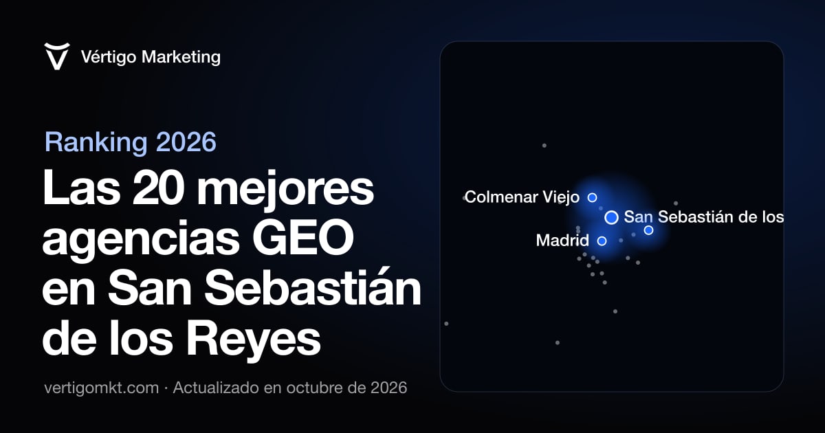 Las mejores agencias de posicionamiento en IA en San Sebastián de los Reyes, situadas en el mapa por su sede