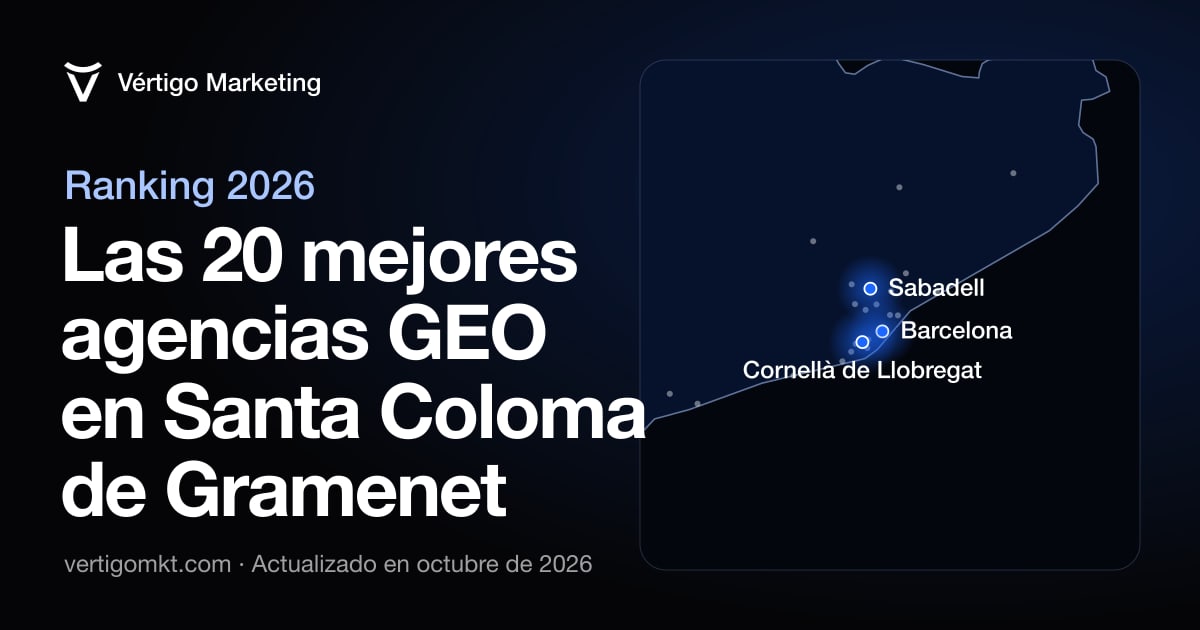 Mejores agencias GEO en Santa Coloma de Gramenet: mapa con las localidades donde tienen su sede
