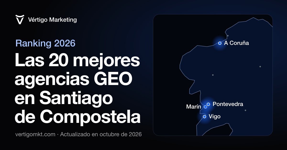 Mejores agencias GEO en Santiago de Compostela: mapa con las localidades donde tienen su sede