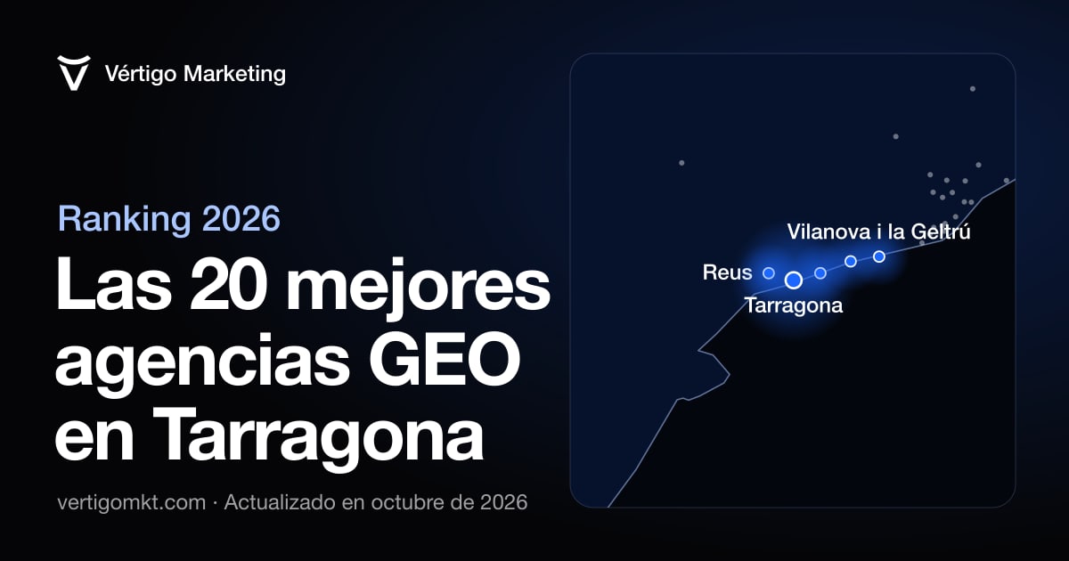 Las mejores agencias de posicionamiento en IA en Tarragona, situadas en el mapa por su sede