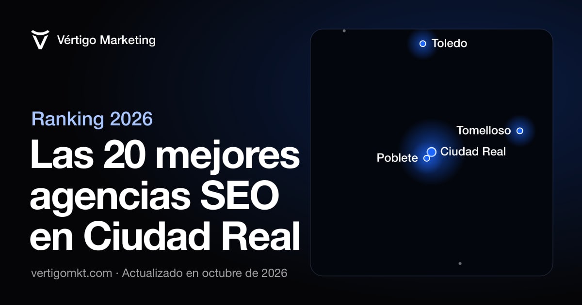 Mapa de las mejores agencias SEO de Ciudad Real y las localidades donde trabajan