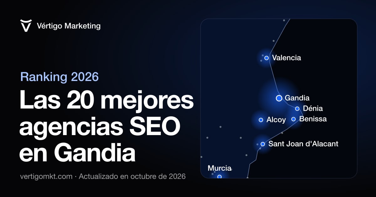 Mapa de las mejores agencias SEO de Gandia y las localidades donde trabajan