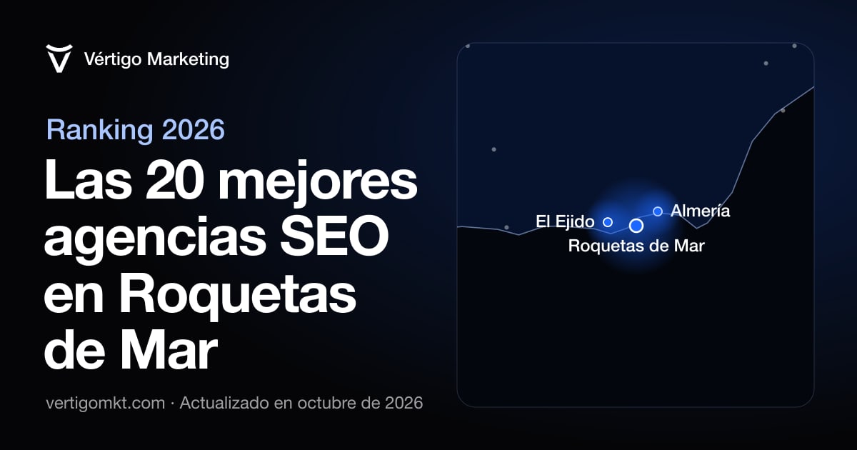 Mapa de las mejores agencias SEO de Roquetas de Mar y las localidades donde trabajan