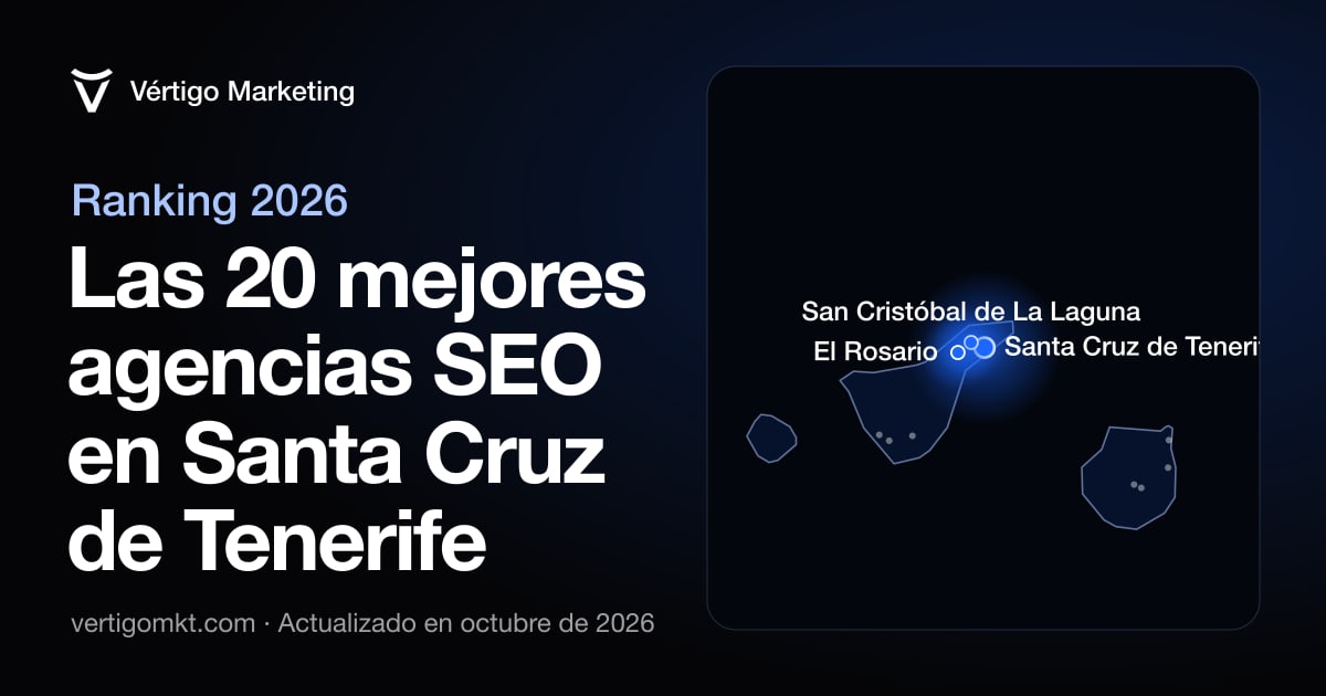 Mapa de las mejores agencias SEO de Santa Cruz de Tenerife y las localidades donde trabajan