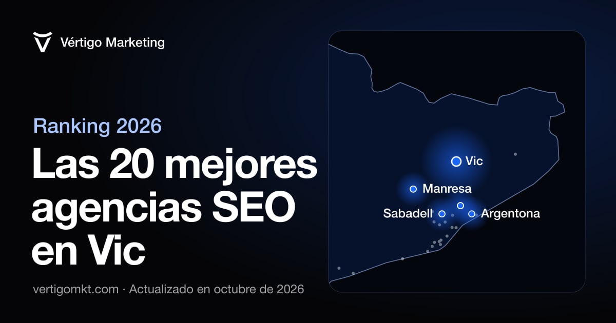 Mapa de las mejores agencias SEO de Vic y las localidades donde trabajan