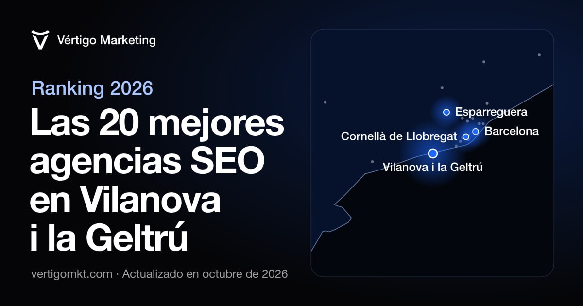 Mapa de las mejores agencias SEO de Vilanova i la Geltrú y las localidades donde trabajan